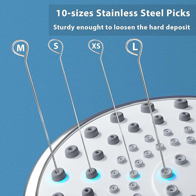Lumkew Multiplesize Shower Head Cleaner Tool, Shower Head Cleaning Brushes - Image 3