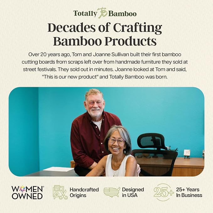 Totally Bamboo 3-Piece Cutting Board Set, Bamboo Wood Cutting Boards - Image 6