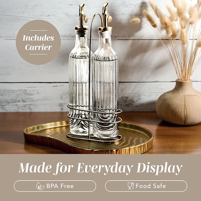 COOK WITH COLOR Glass Olive Oil Bottle Dispenser - Image 6