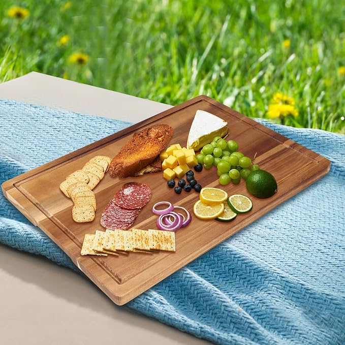 17" Best Solid Acacia Wood Cutting Boards - Image 5