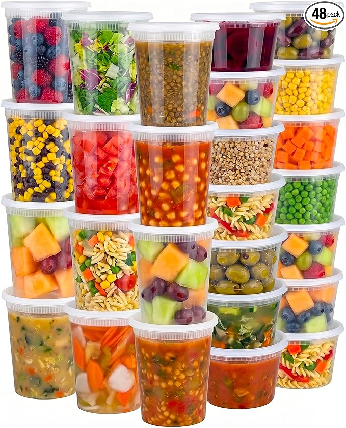 JoyServe 48 Sets Deli Containers by JoyServe