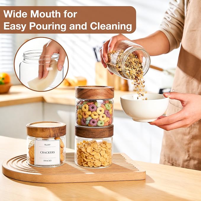 CONNOO 17oz Airtight Glass Spice Jars - Image 7