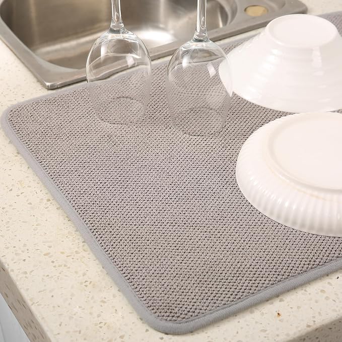 2 Pack Microfiber Dish Drying Mat - Image 9