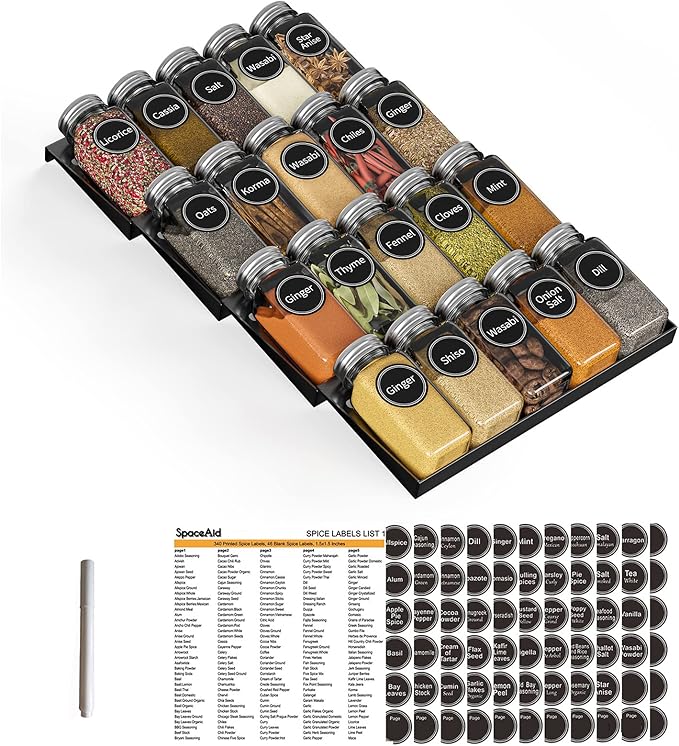 SpaceAid Spice Drawer Organizer by SpaceAid