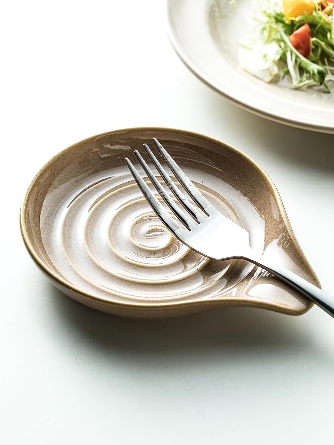 Spoon Holder, Porcelain Cooking Spoon Rest - Image 6