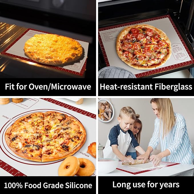 Silicone Baking Mat, Non Stick Pastry Mat Sheet - Image 2