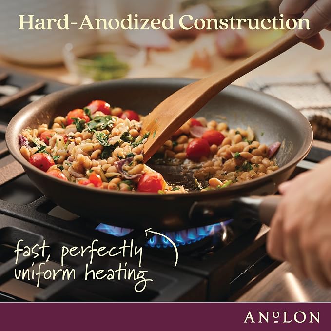 Anolon Advanced Home Hard Anodized Nonstick Wok/Stir Fry Pan 12 Inch - Image 6