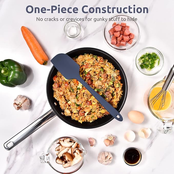 Heat Resistant Silicone Large Spatula: U-Taste 600ºF High Heat Flexible 11.38in - Image 8