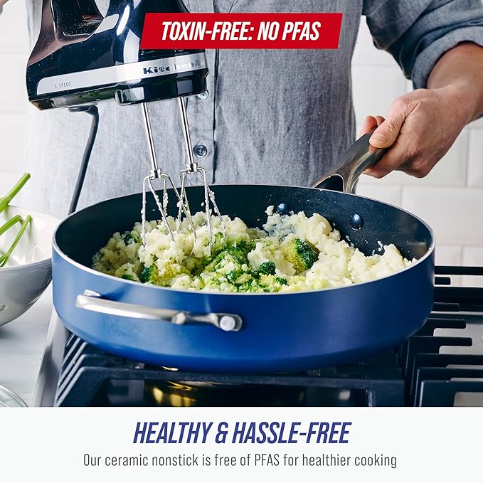 Blue Diamond 5QT Saute Pan - Image 4