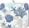 Summer Navy Blue Dish Drying Mat by Unknown