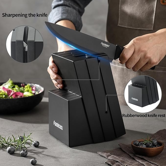 Stainless Steel Knife Set, Knife Block Sets - Image 2