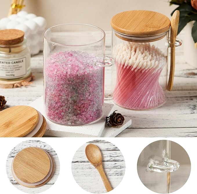 Glass Sugar Container with Spoon - Image 2
