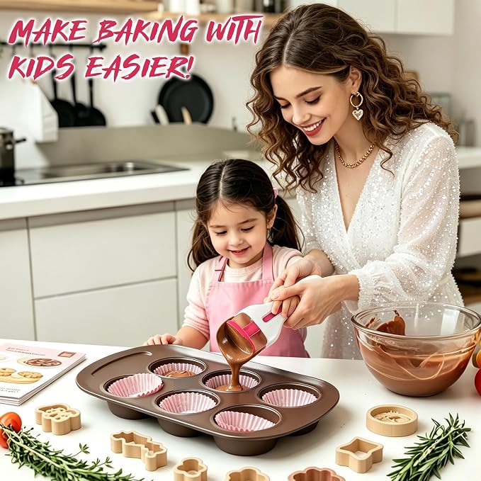 2pcs Pink Pastry Scoop Batter Dispenser - Image 7