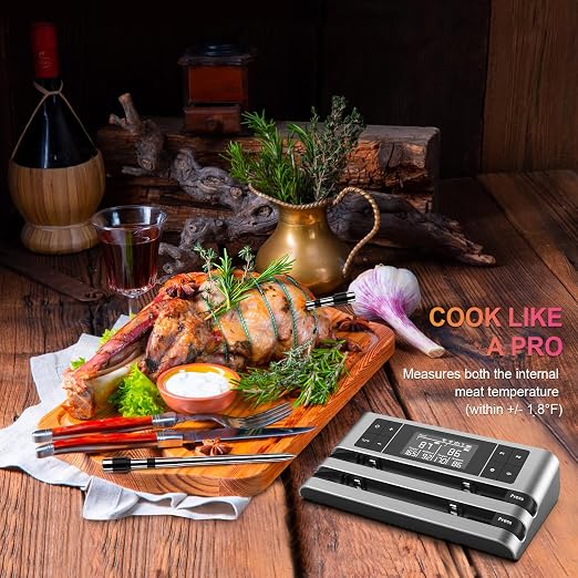 Wireless Smart Meat Thermometer, Dual-Sensor Probe, 500FT Remote, Dedicated App - Image 8
