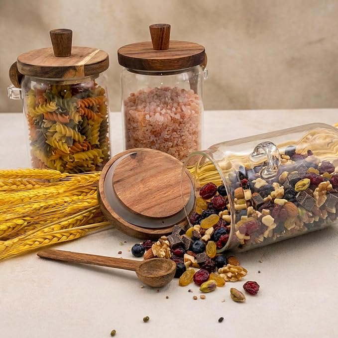 Set of 3 Glass Jars Containers - Image 7