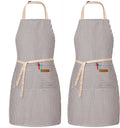 BeLuyi 2 Pack Adjustable Bib Apron by BELUYI