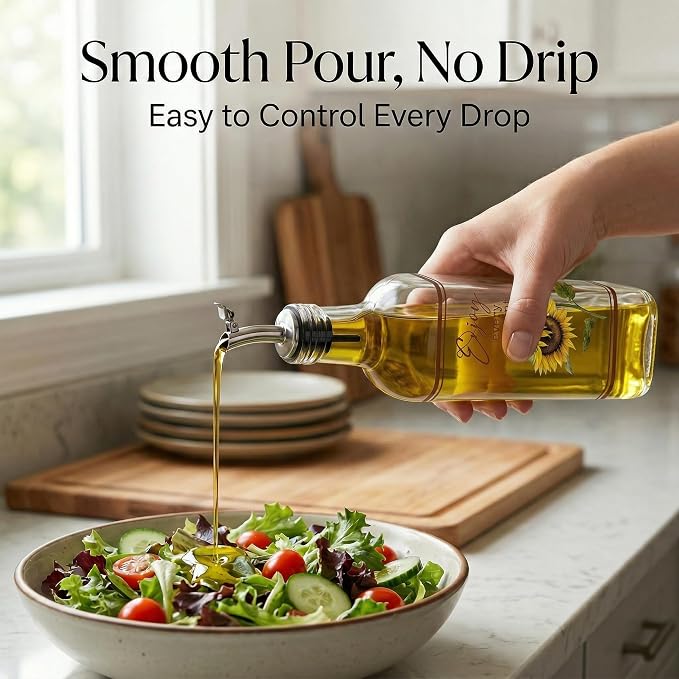 Topadorn 17 oz Olive Oil Dispenser Bottle Set - Image 5