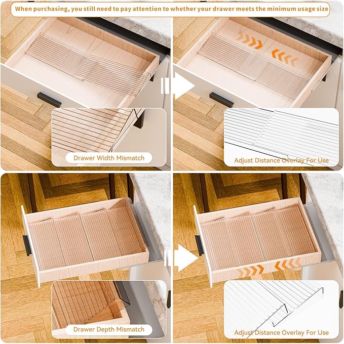 Yieach 4 Pack Adjustable Narrow Spice Rack - Image 4