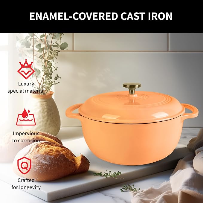 Premium Enameled Cast Iron Dutch Oven - Image 4