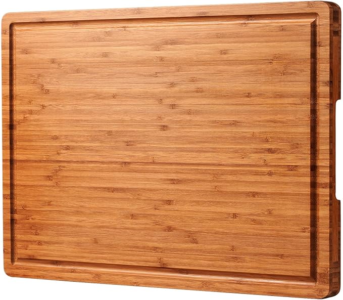 Allsum Extra Large Carbonized Bamboo Wood Cutting Boards by ALLSUM
