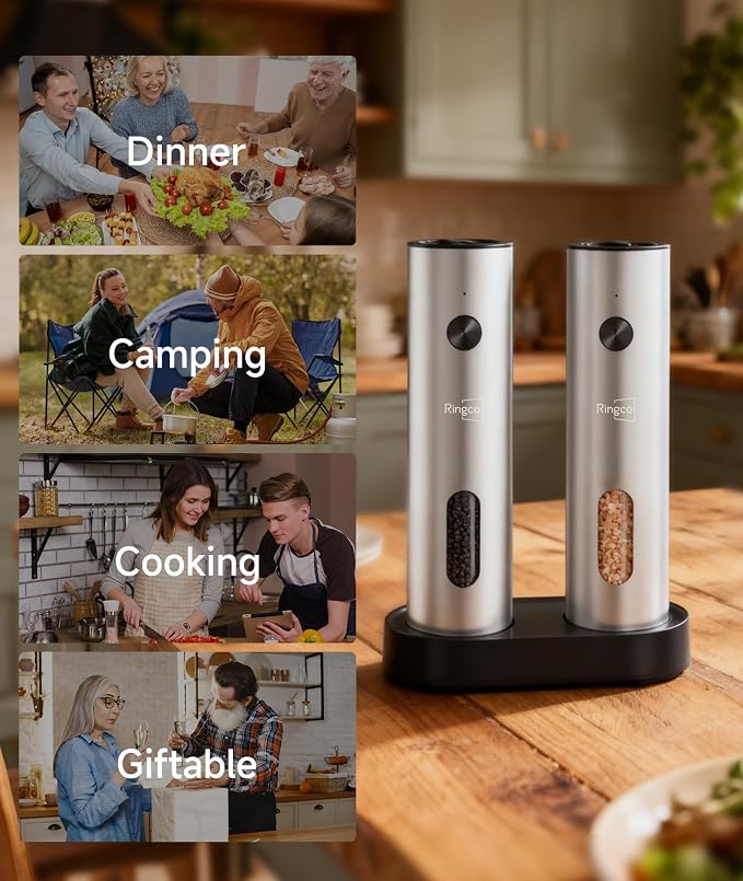Electric Salt and Pepper Grinder Set - Image 7