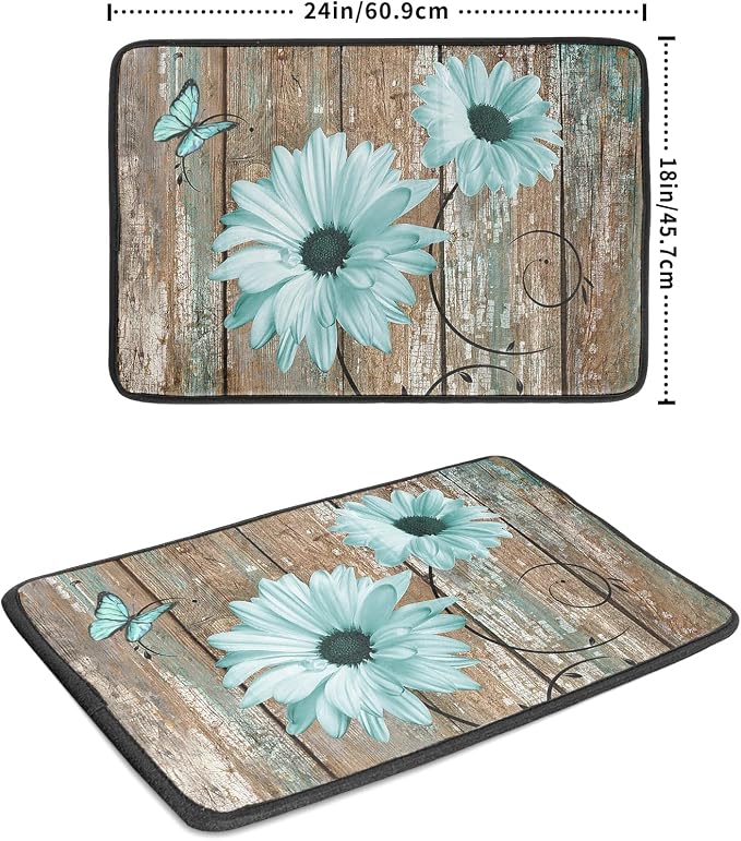 Giwawa Rustic Daisy Dish Drying Mat - Image 2