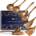Wooden Spoons for Cooking, Nonstick Cooking Utensil Set by HEFILD