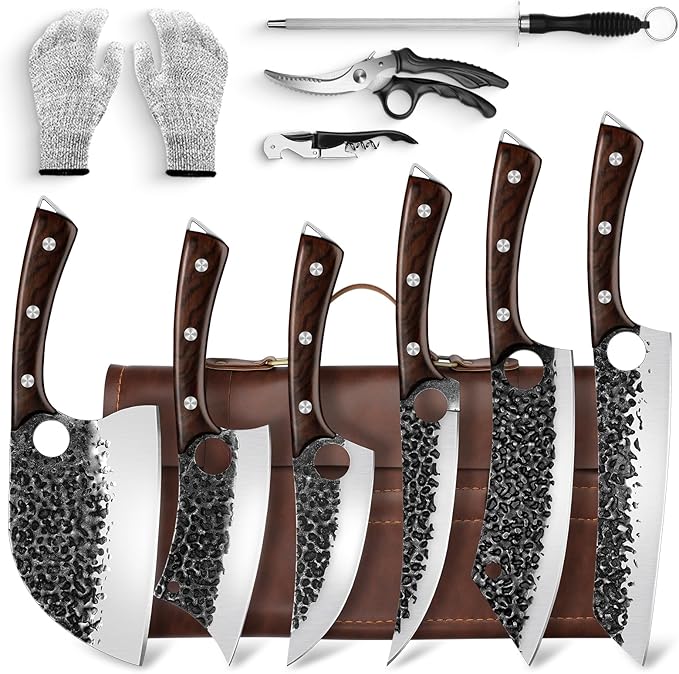 DRGSKL Serbian Chef Knife Set by ProfessionalKitchenKnife