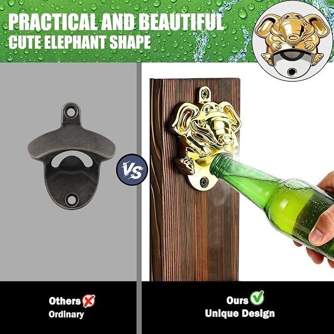 Beer Magnetic Bottle Opener Wall Mounted - Image 2