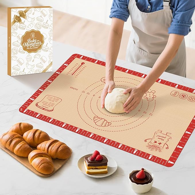 Extra Thick Silicone Baking Mat by MimekitchenKitchenHelper