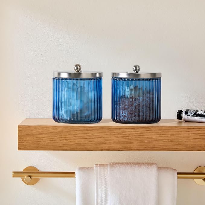 KMwares 2-Pack Glass Bathroom Jars - Image 5