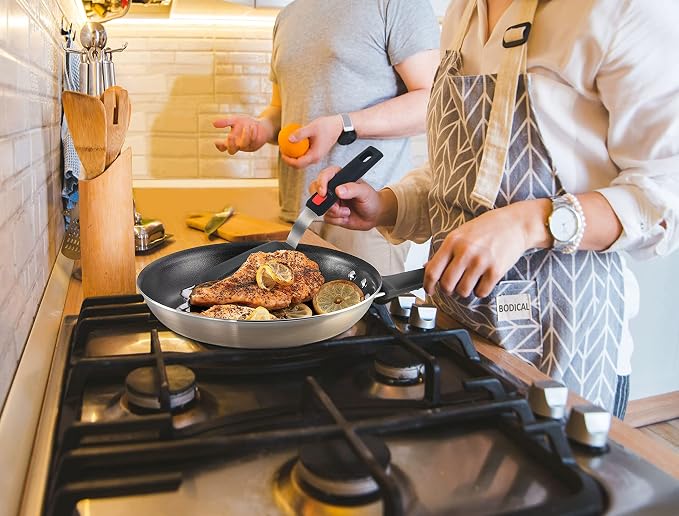 Mixed 5 Piece Silicone Spatula Set, 600F Heat-Resistant No-Melt Rubber Spatula - Image 7