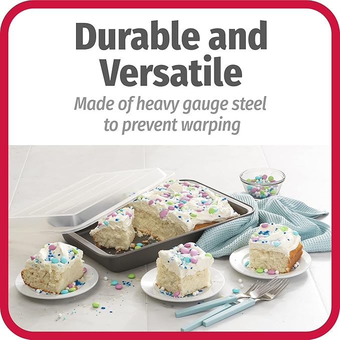 GoodCook Set of 2 Nonstick Steel 13" x 9" Cake Baking Pans - Image 4