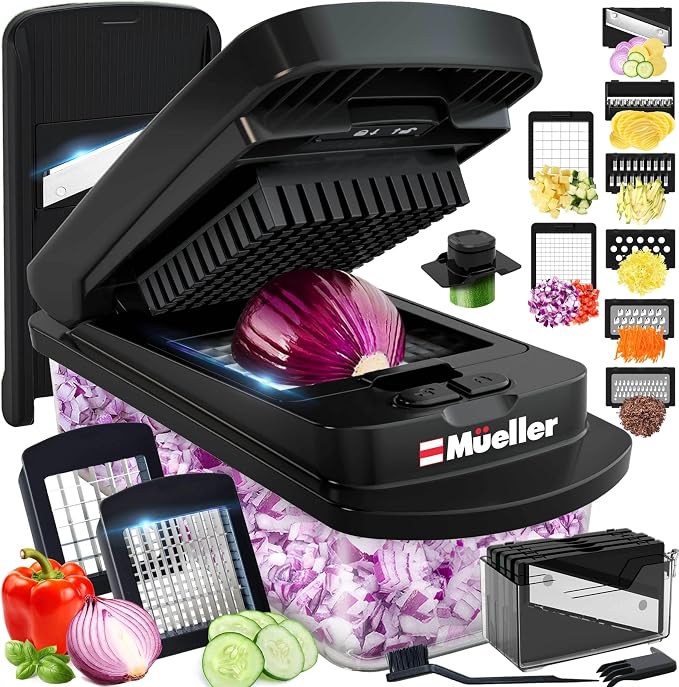 Mueller Pro-Series 10-in-1, 8 Blade Vegetable Chopper, Mandoline Slicer by Mueller