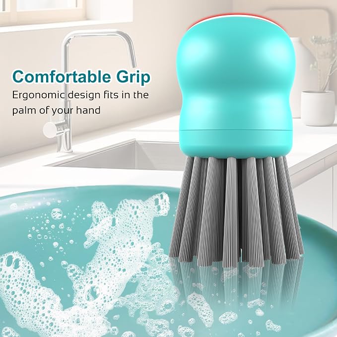 Mini Dish Brush for Cleaning Chicken Shredder, Palm Brush Dish Scrubber - Image 4