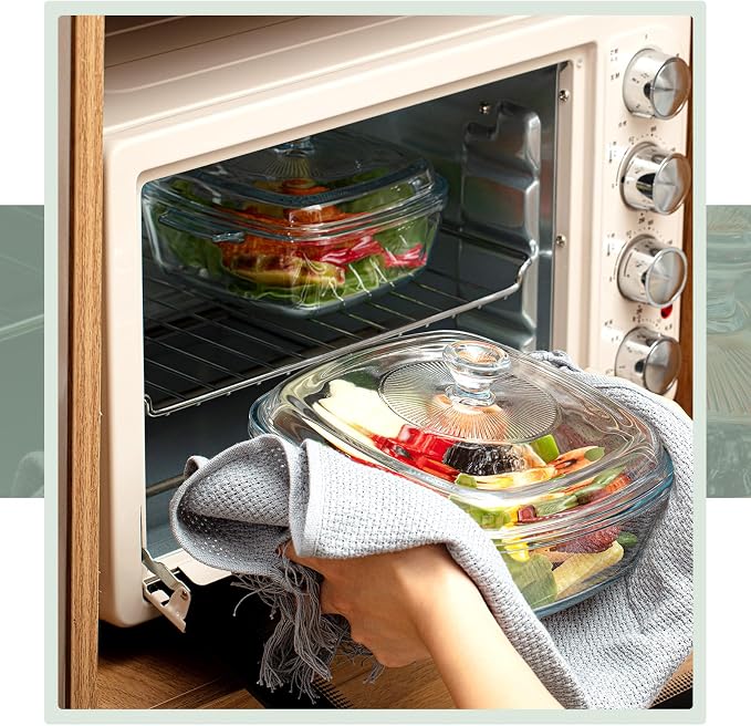 Maxcheck 2 Pieces Glass Casserole Dish - Image 4