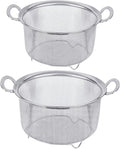 Tiawudi 2 Pack Strainers for Kitchen, 18/8 Stainless Steel Colander by Tiawudi