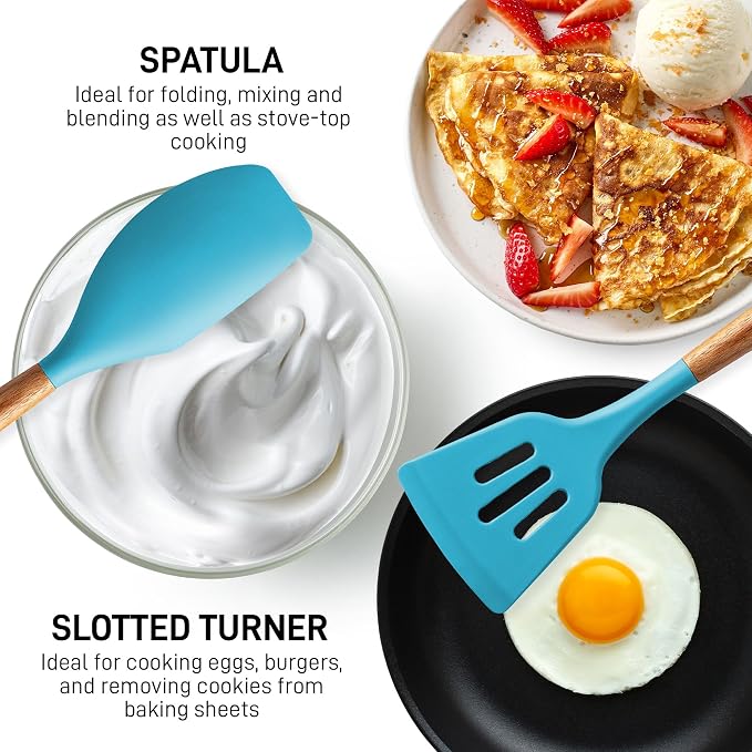 Zulay Kitchen Non-Stick Cooking Utensils Set - Image 5