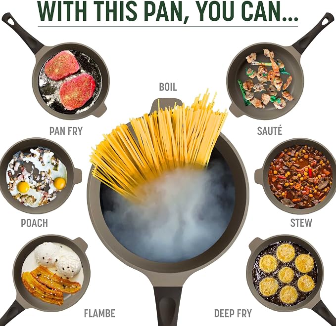 Goodful All-in-One Pan, High-Performance Cast Construction, Dishwasher Safe - Image 3
