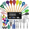 Kaluns 50 PCS Silicone Kitchen Utensils Set Complete Kitchen Set by Kaluns%C2%AE