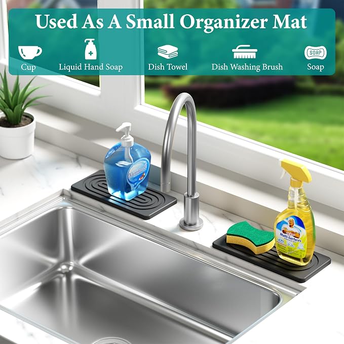 Water Absorbing Stone Tray, Quick Drying Diatomite Bathroom Tray Countertop - Image 6