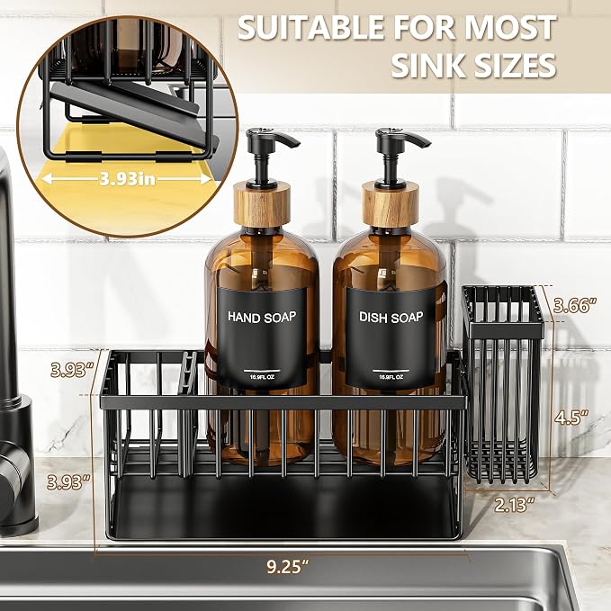 Cisily Kitchen Dish Soap Dispenser Set - Image 7