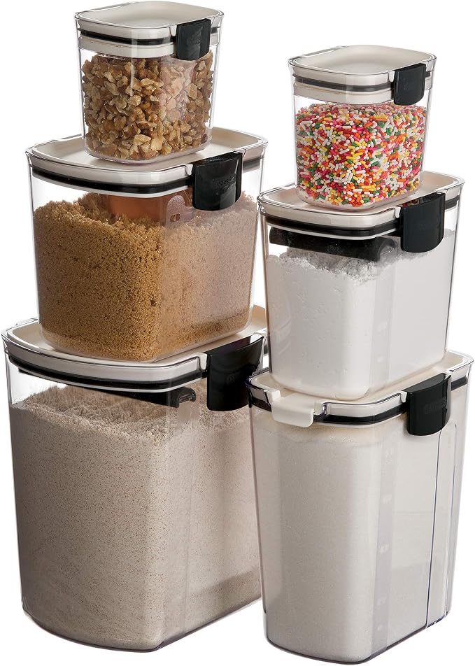 Progressive ProKeeper Baker's Airtight Kitchen Storage Canister Container Set - Image 4