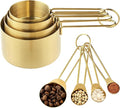 Measuring Cups and Spoons Set, Kaloo 8PCS Stainess Steel Metal Measuring Cups by KL+KALOO