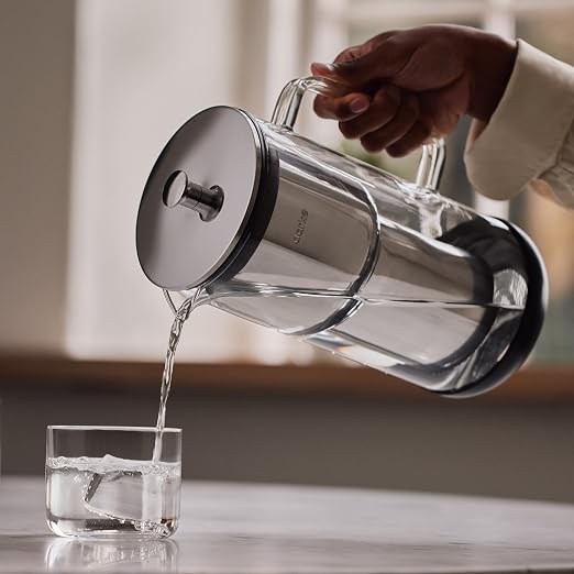 Aarke Purifier Regular Glass Pitcher Bundle w/Steel Filter, 3 Enriched + 1 Pure - Image 9