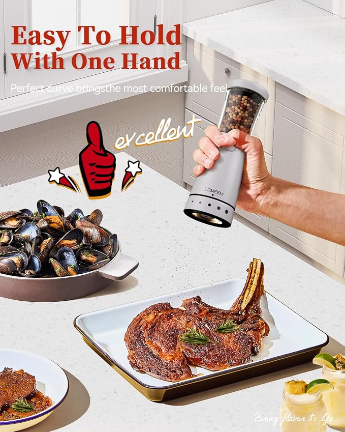 Electric Salt and Pepper Grinder Set - Image 3