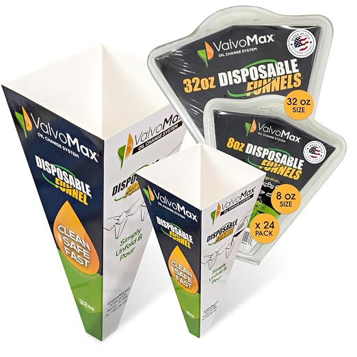 ValvoMax Disposable Funnels, Automotive Fluids, and Household Liquids by ValvoMax