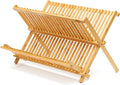 RoyalHouse Premium Natural Bamboo Dish Rack, Collapsible Dish Drainer, Foldable by RoyalHouse