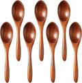 7pcs Small Wooden Spoons for Honey, Coffee Little Wood Table Spoon for Eating by Morgles