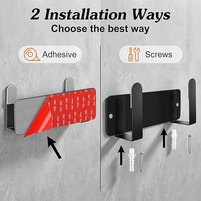 Pot Lid Rack, Wall Mounted 304 Stainless Steel Multi-Functional Storage Holder - Image 4